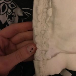 PacSun white jean shorts